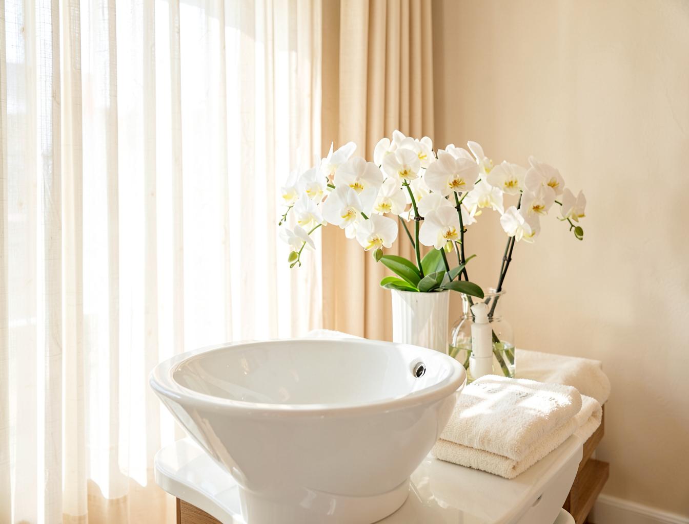 Warm water cleansing ritual at the start of a head spa treatment